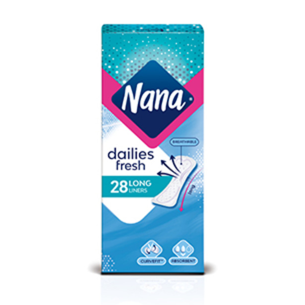 Packet of Nana Dailies Extra Protection Extra Long Liners